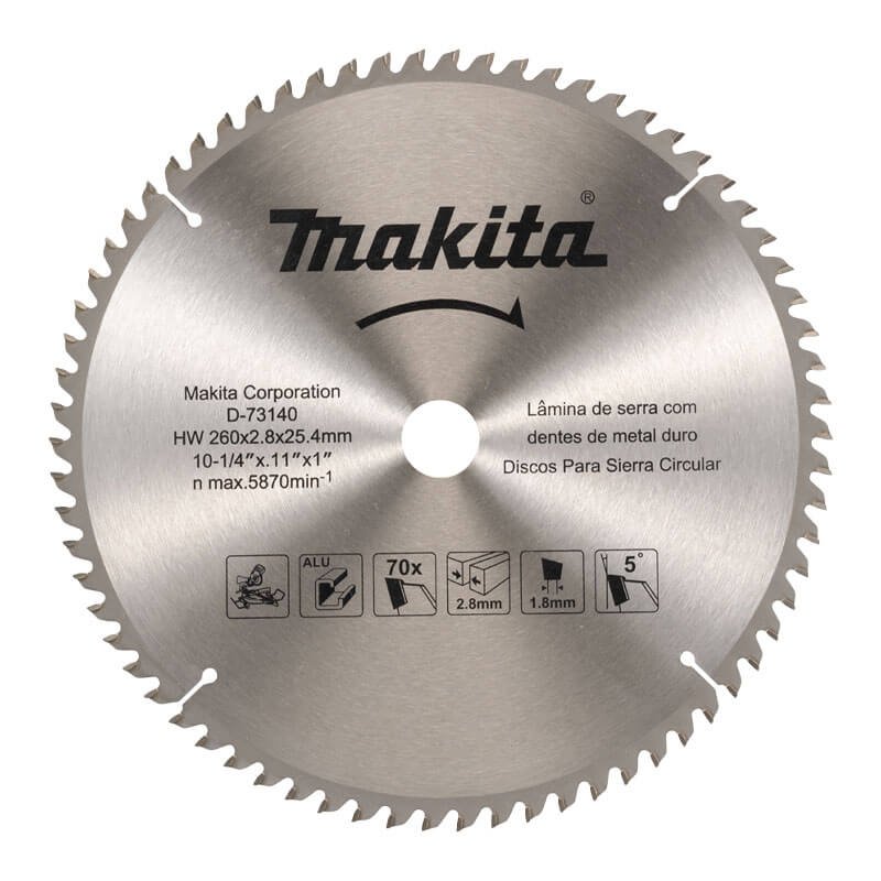 Disco-Lamina-De-Serra-Tct-260x2.8x25.4mm-70t-D-73140-Makita-foto-2